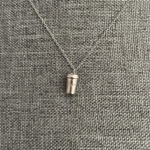 Coffee Cup Necklace for Coffee Lover, Barista Necklace, Coffee Jewelry for Women, Cute Coffee Pendant Necklace for a Gift