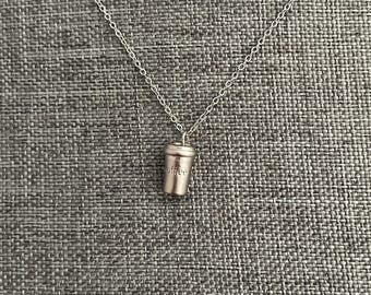 Coffee Cup Necklace for Coffee Lover, Barista Necklace, Coffee Jewelry for Women, Cute Coffee Pendant Necklace for a Gift