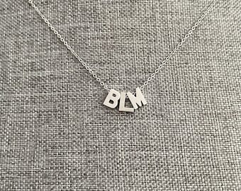 Black Lives Matter, BLM-halsband, BLM-bokstavshänge för kvinnor och flickor, BLM-presenthalsband