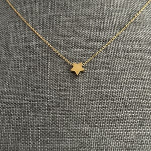 Shiny Gold and Silver Star Necklace for Women and Girls, Star Pendant Jewelry for Her, Star Charm Necklace for a Gift