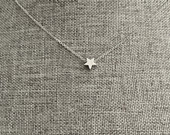 Dainty Small Shiny Star Necklace, Gold or Silver Star Charm Jewelry for Women, Star Necklace Gift