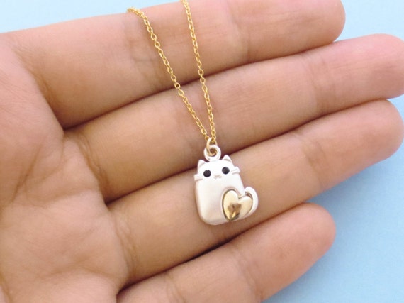 【HURJABOYACC】DEVIL HEART CHAIN NECKLACE CAT