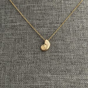 Gold Ariel Voice Seashell Necklace for Women and Girls, Shell Pendant Jewelry for a Gift, Mermaid Necklace for Her