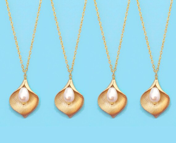 Initial Bridal Silver Personalized Set of 1-4 Gold Necklace Sets Wedding Jewelry Clear Gift Bridesmaid Letter Cubic