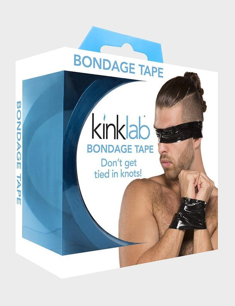 The box packaging for the black Kinklab Bondage Tape is displayed against a blank background.