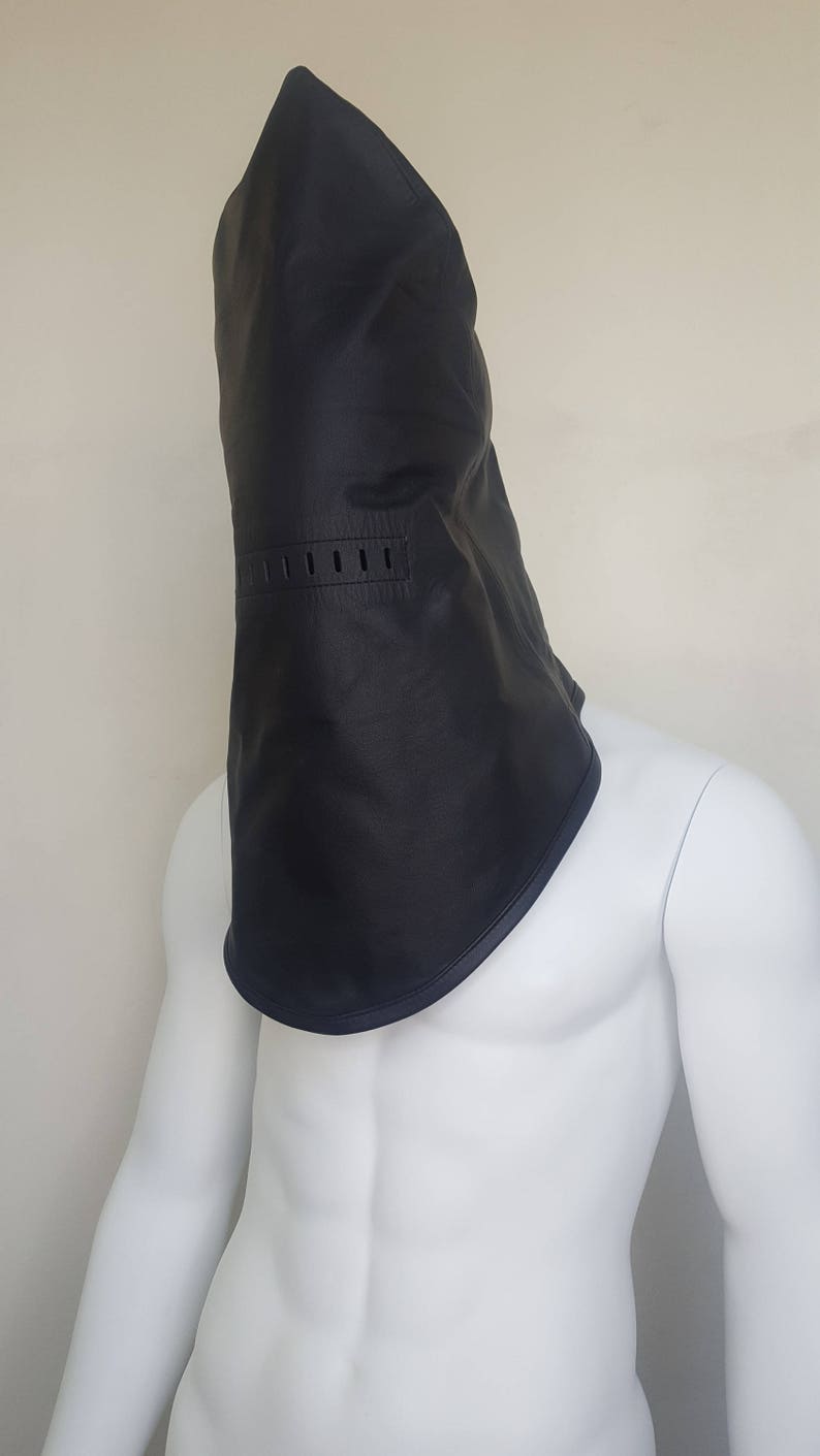Leather Guillotine Hood | Etsy