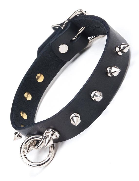 Bdsm Collar With Spikes And