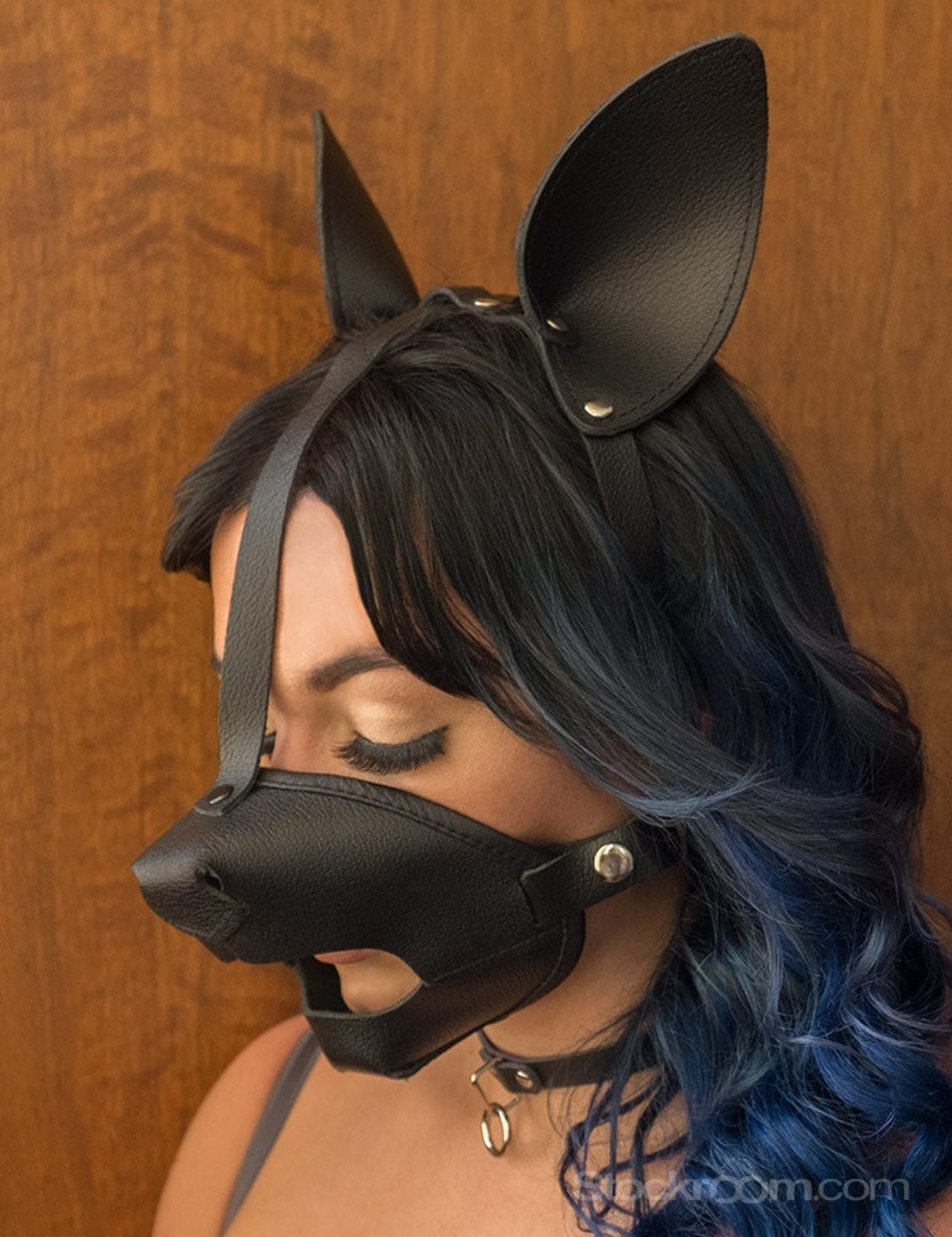 Vegan Bondage Vondage Pet Play K9 Muzzle With Removable Ball Gag Etsy Israel