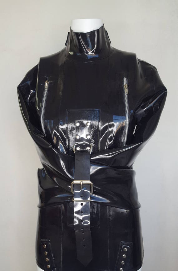 Deluxe Bondage - Österreich Latex Etsy Zwangsjacke,