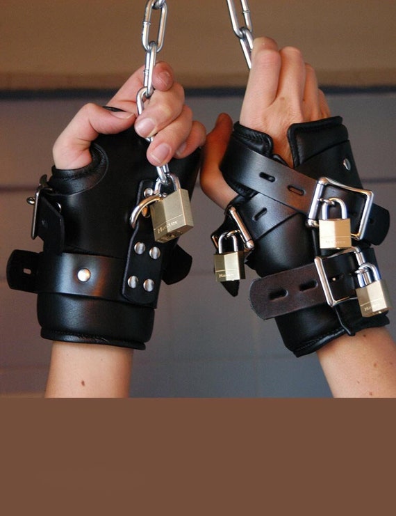 Bondage BDSM Deluxe Suspension Leather Cuffs pair | Etsy