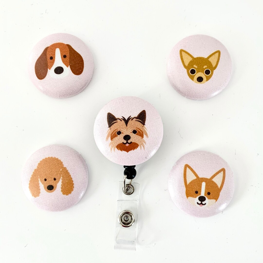 Dog Badge Reel/wipeable Badge Reel/interchangeable Badge Reel /nurse