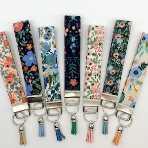 Llavero de tela/Llavero de pulsera/Llavero de Rifle Paper Co/Llavero de tela/Llavero de tela/Llavero/Hecho en EE. UU.