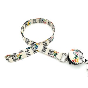 Music Notes lanyard with Badge Reel/Teachers Lanyard/Breakaway Lanyard/Rifle Paper  Lanyard/Name Tag Lanyard/Free ID Holder/Hand Make in USA