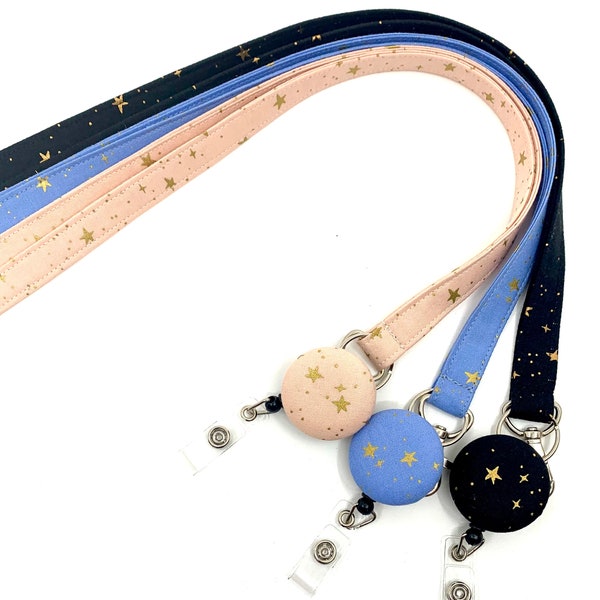 Cordón con carrete para credencial/Cordón con estrellas de papel para rifle/Cordón desprendible/Cordón de tela/Cordón para etiqueta de nombre/Cordón para el cuello/Porta credencial gratuito