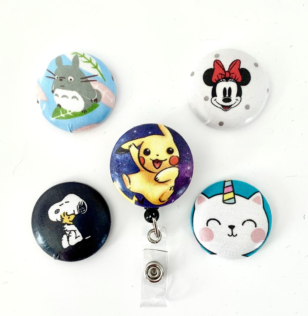 Cartoon Badge Reel/wipeable Badge Reel/interchangeable Badge Reel