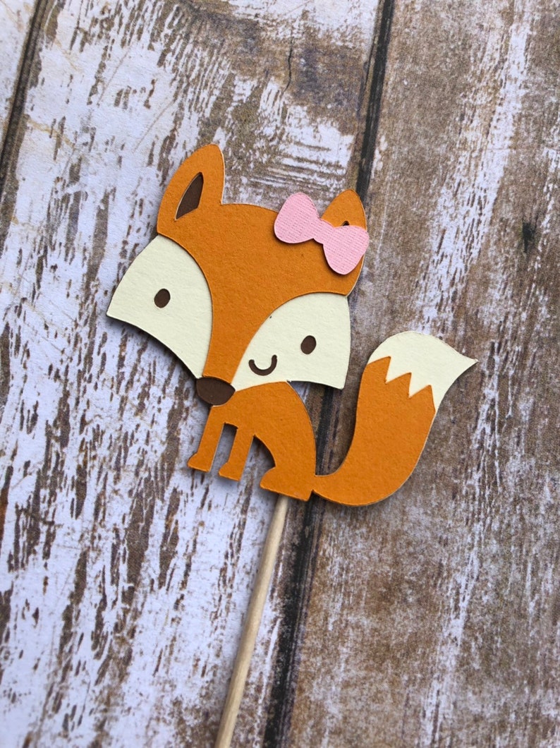 Fox Cupcake Toppers... Baby Shower... Birthday Party... First Etsy