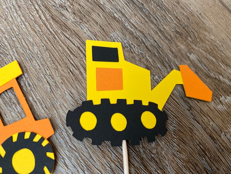 Construction Cupcake Toppers... Baby Shower... Birthday Etsy