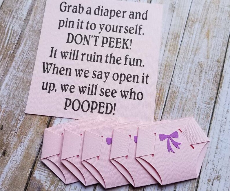 Dirty Diaper Game.... Baby Shower... Poopy Diaper... Guest - Etsy