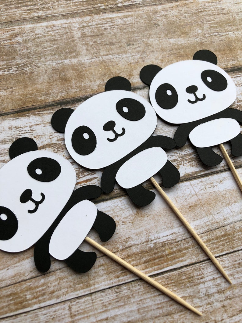 Panda Bear Cupcake Toppers... Baby Boy... Baby Girl... First Etsy