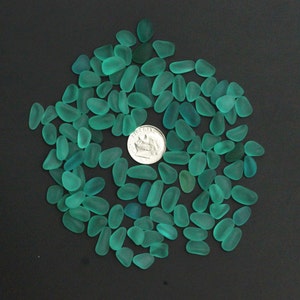 beach sea glass lot bulk wholesale teal aqua  jewelry use