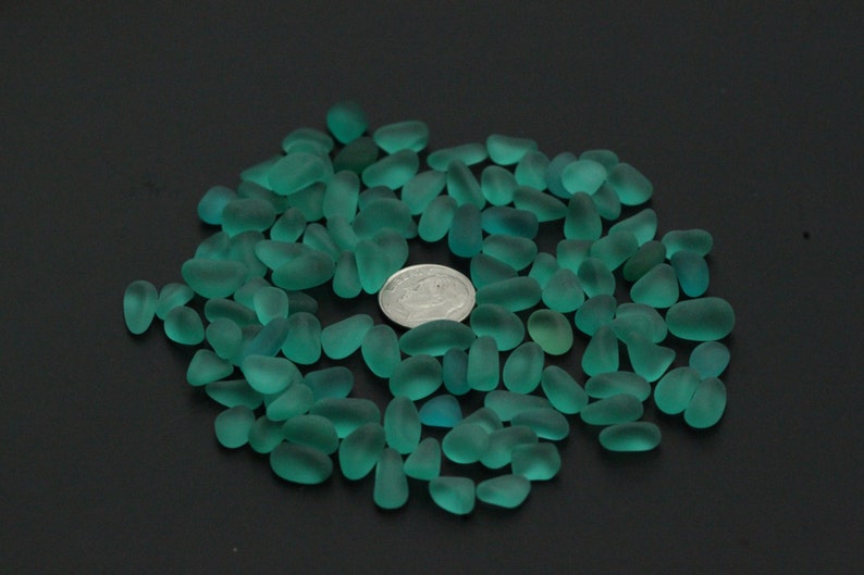 Beach Sea Glass Lot Bulk Wholesale Teal Aqua Jewelry Use Etsy