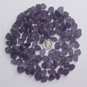 beach sea glass lot bulk wholesale  purple jewelry use