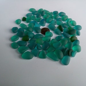Ice Blue & White Mixed Sea Beach Glass – 20 Piece Lot, Bulk Tumbled Glass For Jewelry Making & Crafts