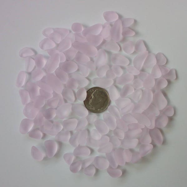 8-12 mm small beach sea glass lot bulk wholesale light pink jewelry use