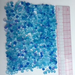 beach sea glass lot bulk wholesale blue cobalt aqua turquoise  tiny pieces