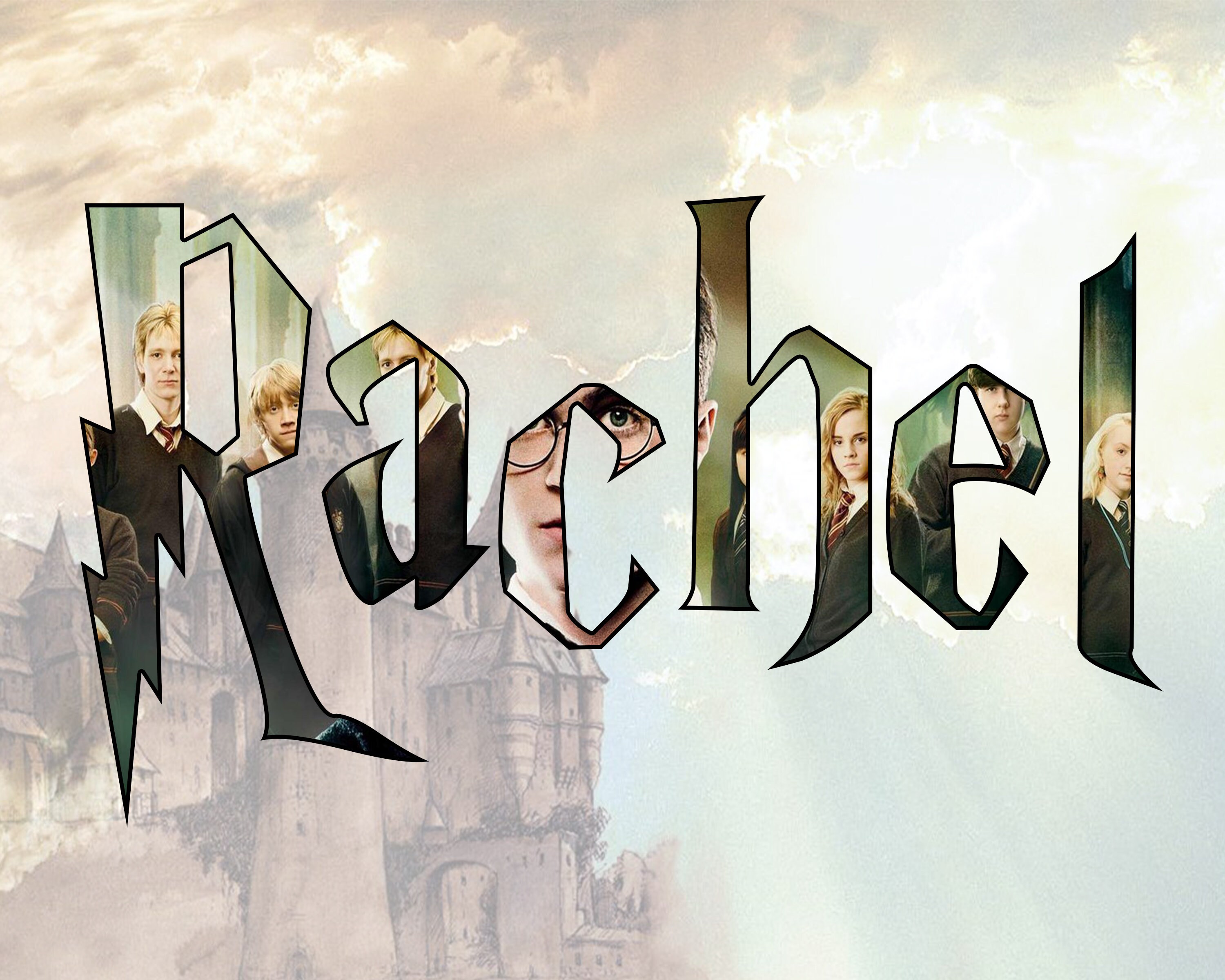 Personalizado HARRY POTTER nombre Word Art // Impresión o Etsy