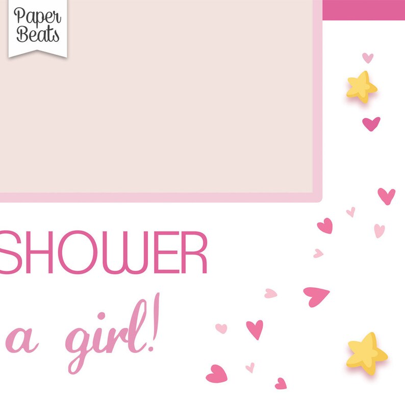 Baby Shower Photo Booth Frame Its a Girl Photo Booth Frame Etsy