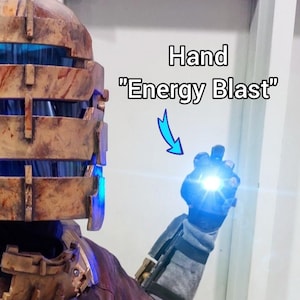 Hand &quot;Energy Blast&quot; Multicolor LED Light Up Kit Effect Prop DBZ Portable Rave EDM Dance Party Fire Flame Ice Wanda Palm