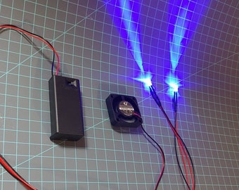 LED-Licht-Set mit Kühlventilator für Cosplay-Beleuchtungseffekte (12 V) – ideal für Fursuit-Augen, Mini-Rave-Feuer-Eis-Requisiten und Projektbeleuchtung mit Batteriebetrieb