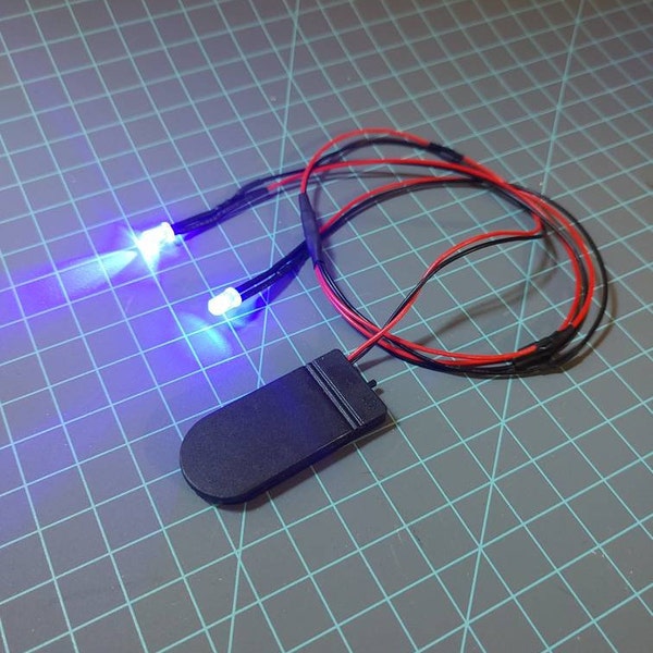 Tragbares LED-Licht-Set, Kostüm, Cosplay, Beleuchtung, 12 V, Fursuit-Augen, Mini-Requisite, Projekt, Batteriebeleuchtung, Hobby, Puppenhaus, UV-Schwarzlicht, Modellauto