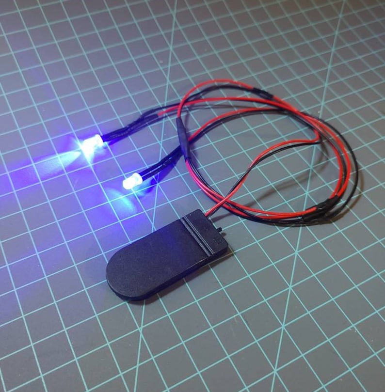 Portable LED Light Kit Costume Cosplay Lighting 12v Fursuit Eyes Mini Prop Project Battery Lights Hobby Dollhouse UV Blacklight Model Car