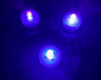 Blacklight UV LED Light Pod Single Color Blue Red Ultraviolet Portable Cosplay Costume Wedding Lighting Party Uranium