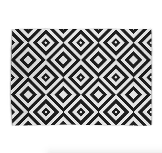 Black And White Area Rug Geometric Print 5x7 Modern Rugs - 5 X 7 Black And White Area Rug Black And White Area Rug Geometric Print 5x7 Modern Rugs - 5 X 7 Black And White Area Rug