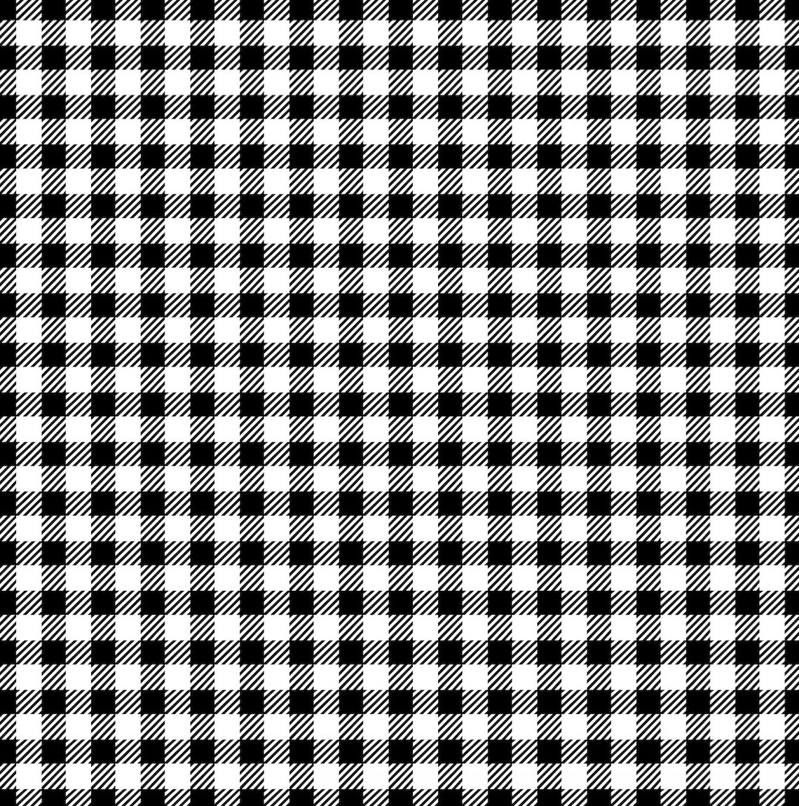 Black and White Check Shower Curtain Farmhouse Shower Etsy