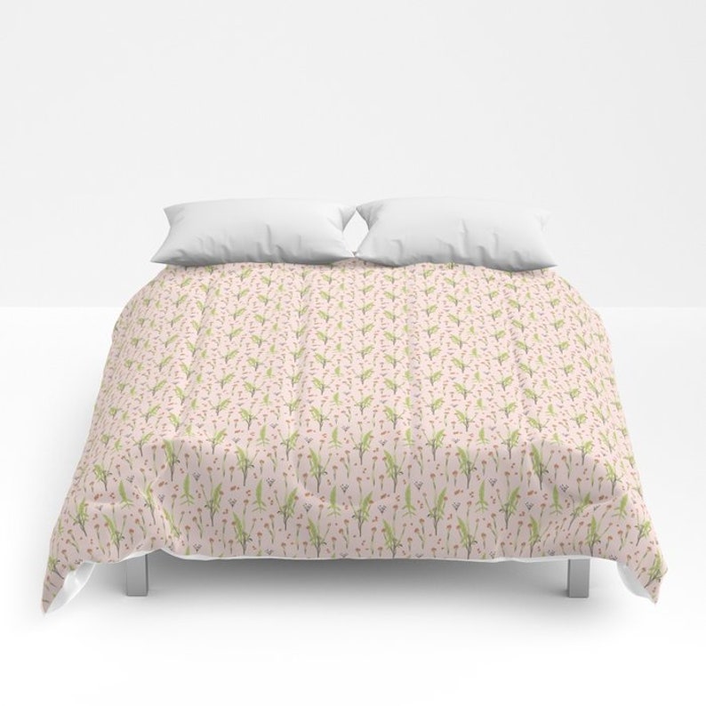 Pink Floral Bedding Rustic Duvet Cover Floral Vintage Etsy