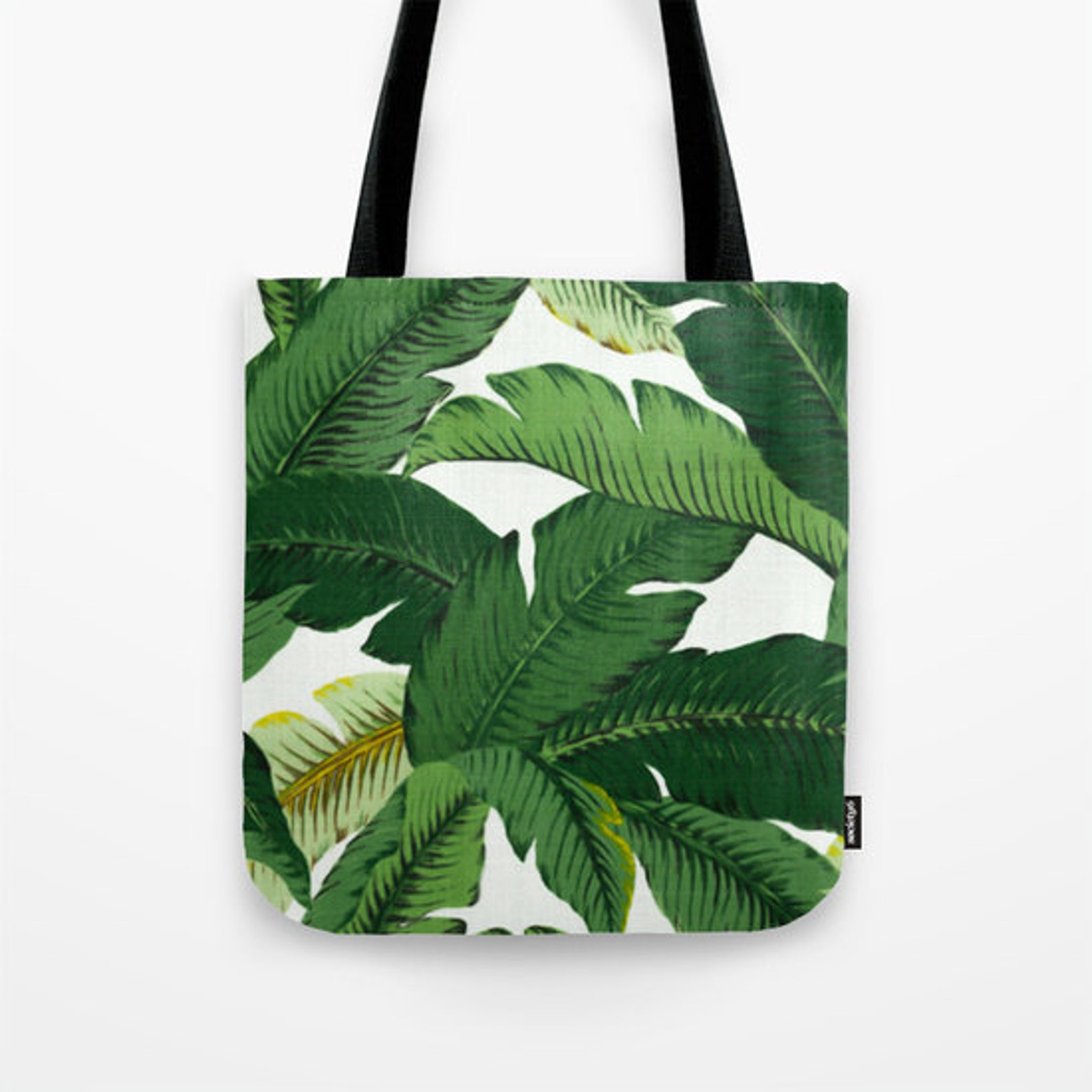 Banana Leaf Tote Bag Palm Leaves Canvas Tote Swaying Palms - Etsy