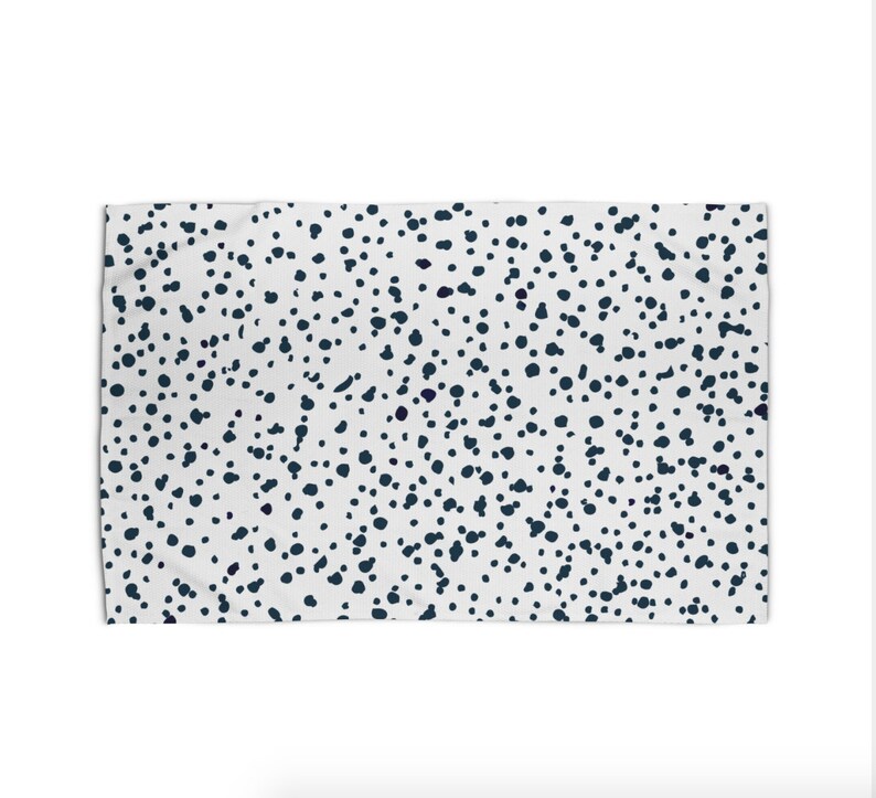 Dalmatian Print Rug 5x7 Bedroom Rug Animal Print Rug Black Etsy