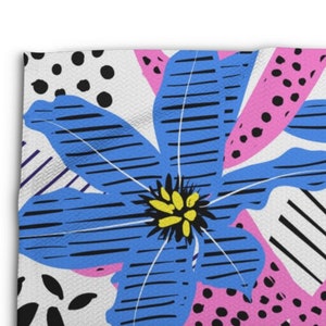 Brillante Floral Rug 5x7 4x6 3x5 amarillo rosa azul moderno | Etsy