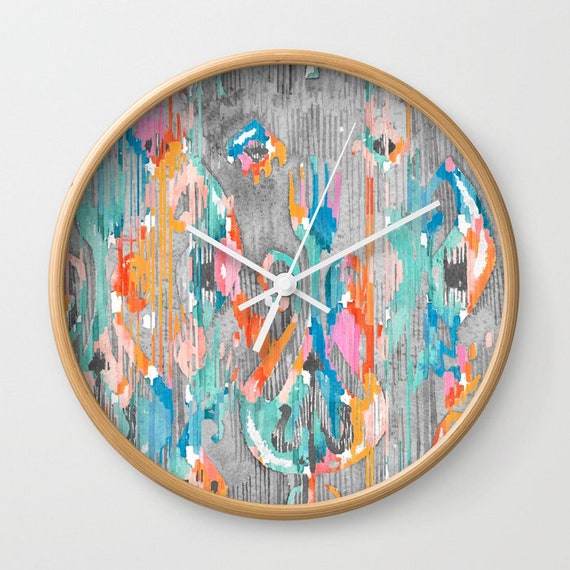 Colorful Wall Clock Wooden Abstract Without Numbers Silent Unique Clocks Home Decor Rainbow - Colorful Wall Clocks Colorful Wall Clock Wooden Abstract Without Numbers Silent Unique Clocks Home Decor Rainbow - Colorful Wall Clocks