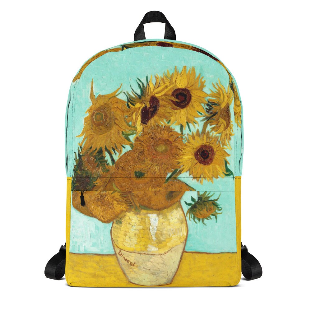 Van Gogh Sunflowers Backpack Aesthetic Backpack Tumblr Etsy