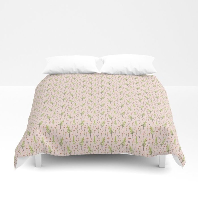 Pink Floral Bedding Rustic Duvet Cover Floral Vintage Etsy
