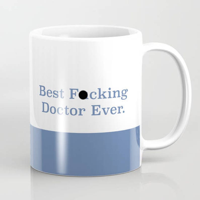 Funny Doctor Gifts Best Fcking Doctor Ever Mug MD Phd Gift Dr Etsy