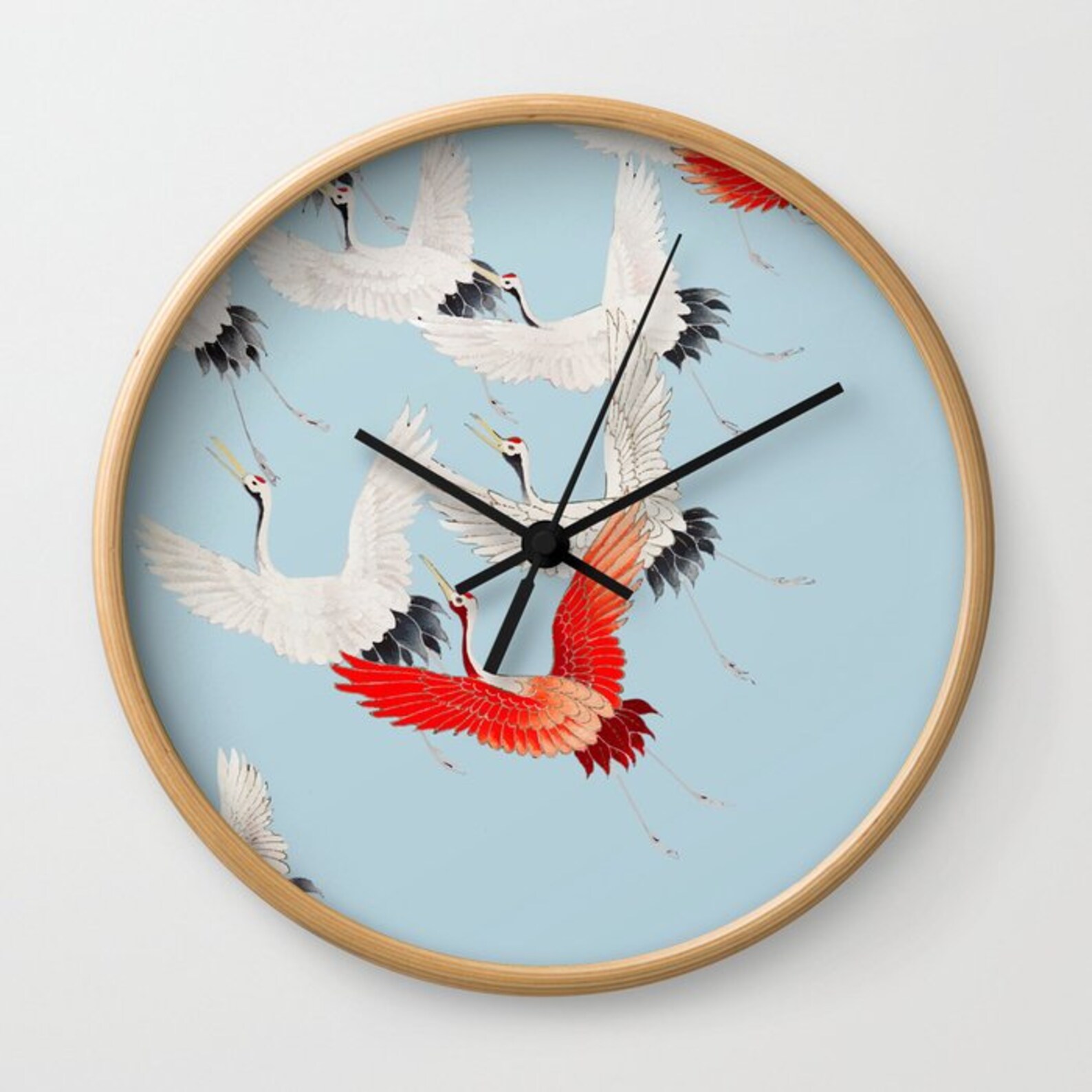 Fliegende Kraniche Wanduhr Vogel Kunst Unikat Home Decor | Etsy