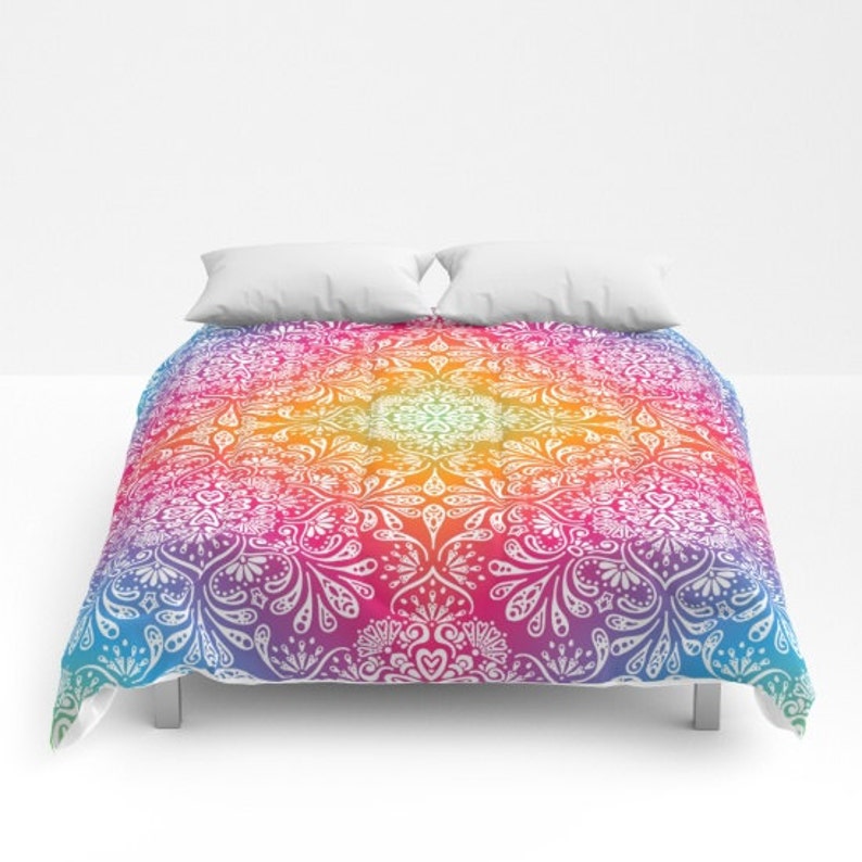 Mandala Duvet Cover Rainbow Comforter Tation