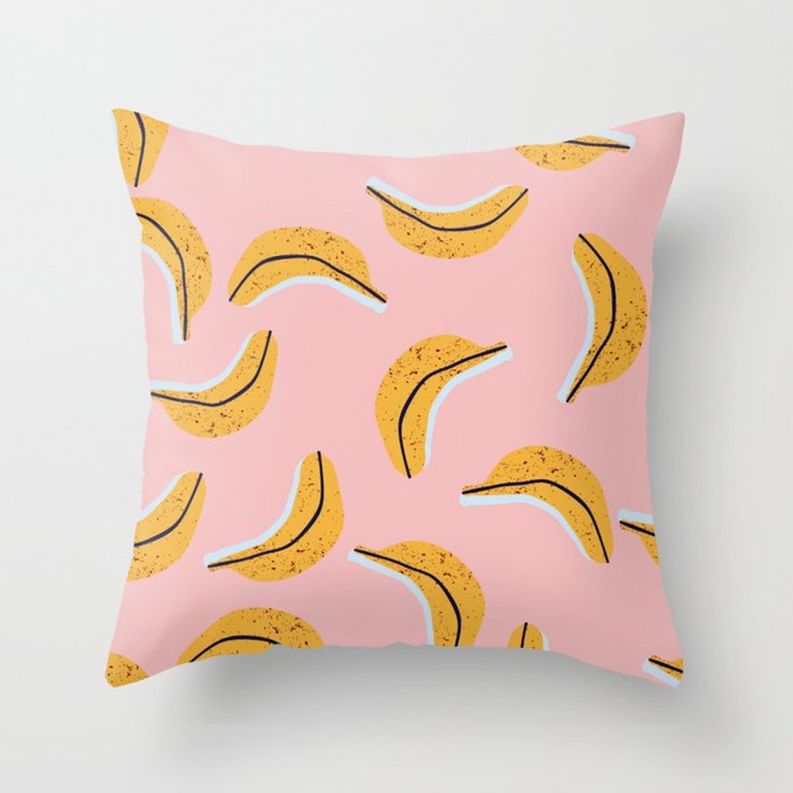 Banana Pillow Pink Pillow 20x20 18x18 16x16 Girls Pillow Cover Etsy