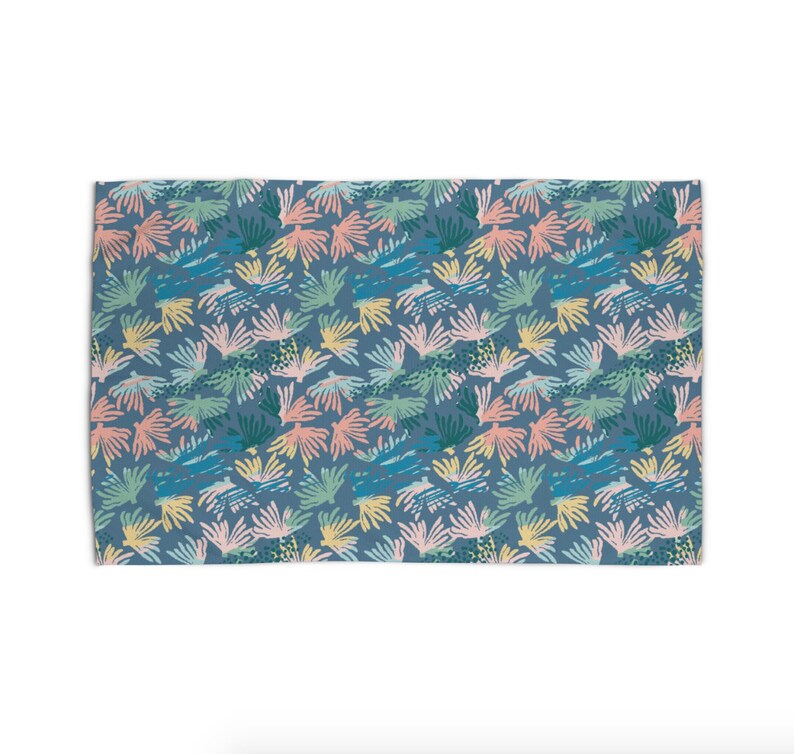 Coral Area Rug 5x7 Beach Decor Coastal Area Rug 3x5 4x6 Woven Etsy